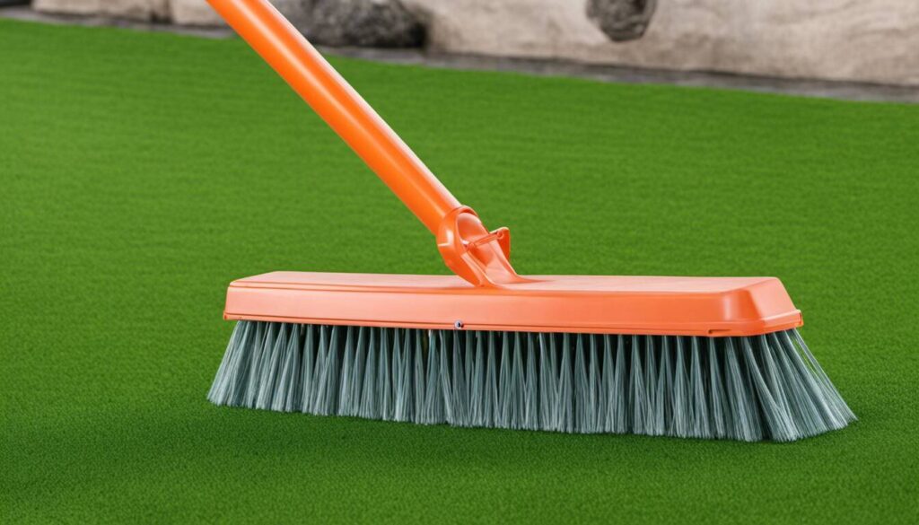 artificial grass brush power broom
