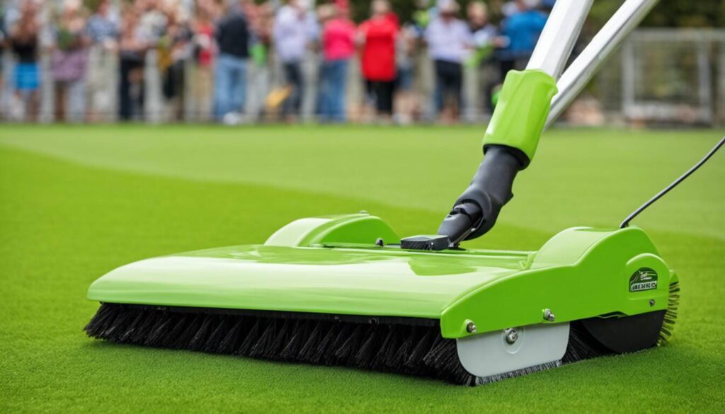 artificial grass brush sweeper